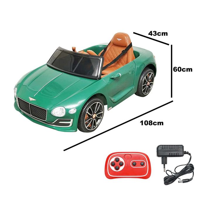 Masinuta electrica cu acumulator si telecomanda Bentley verde 6V/7Ah