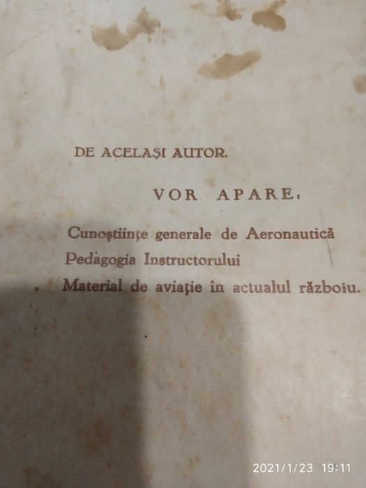 aviatie Pagini din istoricul aviatiei-Cpt.av.OPREA PETRE