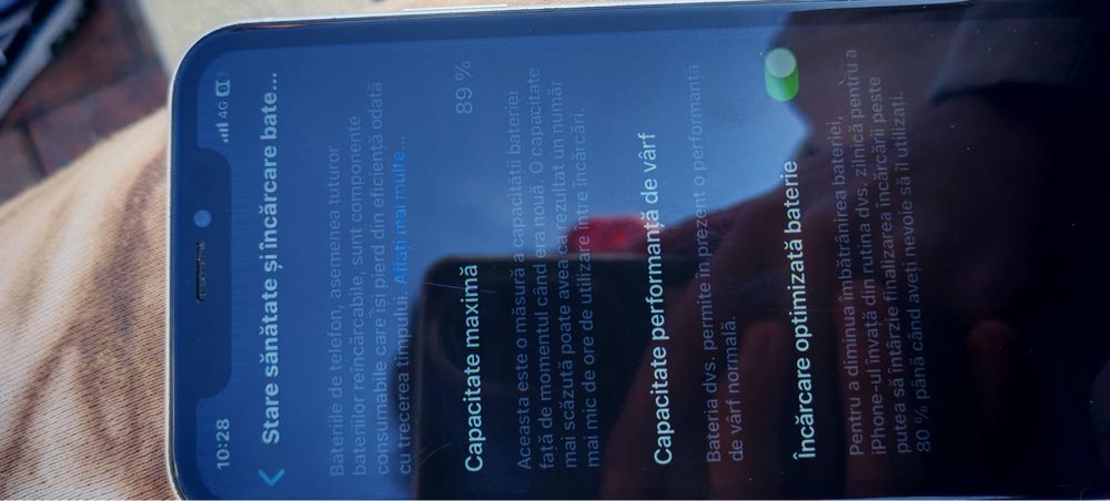 iPhone XR 64GB Alb IMPECABIL – Face ID NU merge – 89% baterie