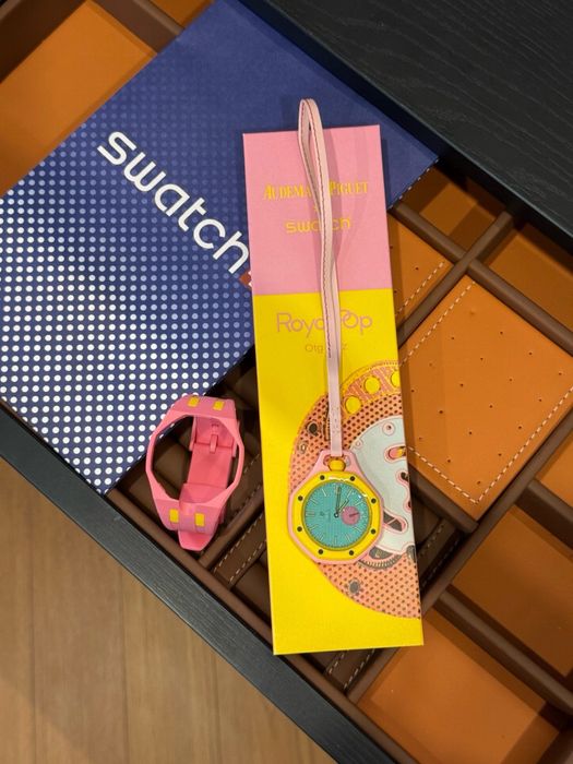 Ceas Audemars Piguet AP X Swatch Royal Pop +bratara cadou