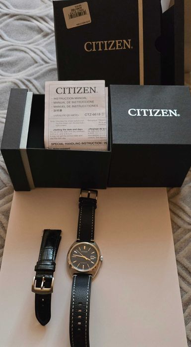 Vand ceas Citizen automatic 100 m wr NJ0100-46L stare ff buna albastru