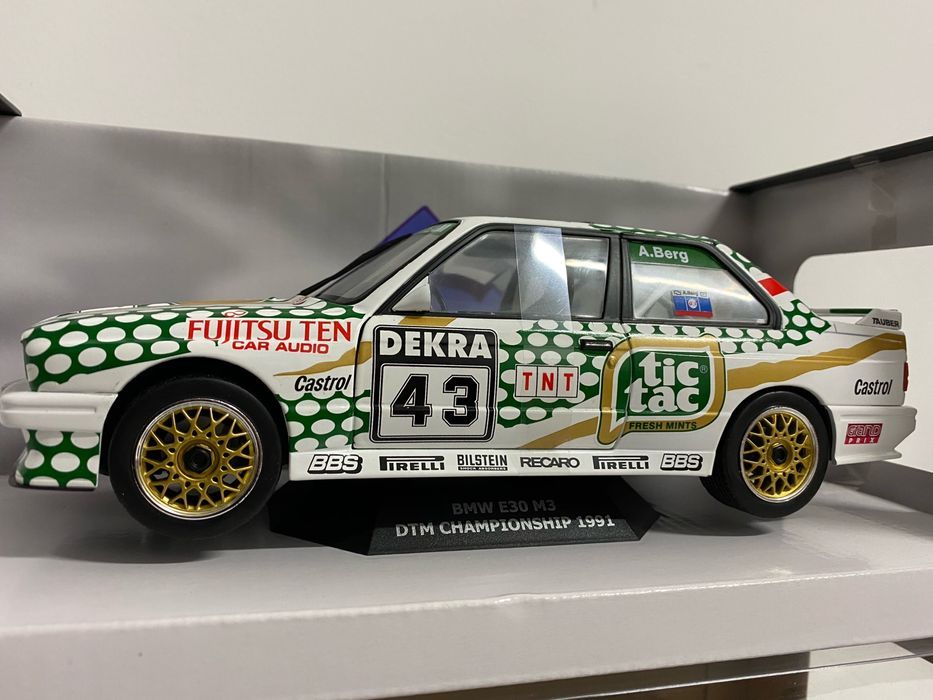 SOLIDO BMW E30 M3 DTM TIC TAC macheta din metal scara 1:18