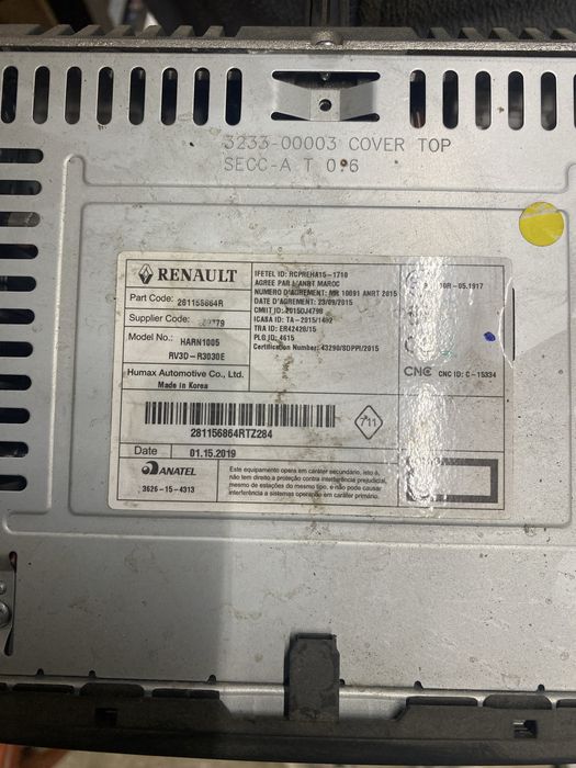 Radio mp3 dacie , renault 2020 originala