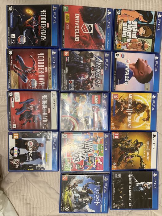 Продам диски на PS 4 и 5