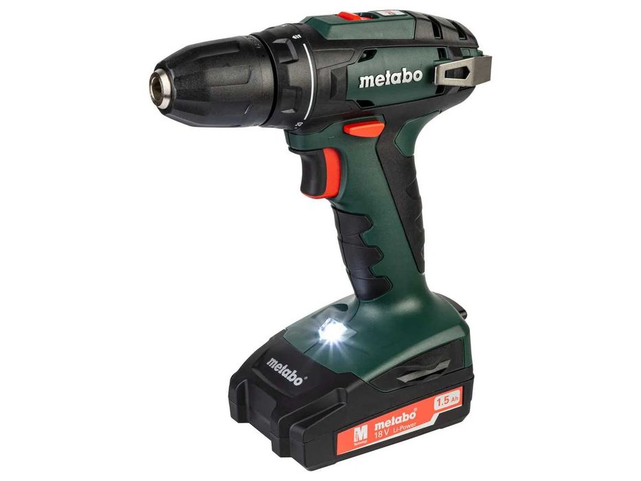 Metabo 18V BS18 винтоверт-акумулаторна бормашина,с 2 батерии и зарядно