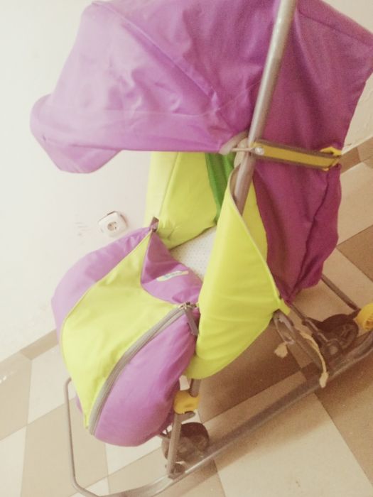 Продам санки на колёсах