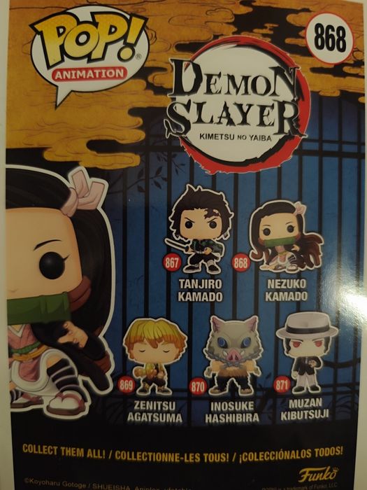 Funko Pop Nezuko Kamado+Zenitsu Agatsuma