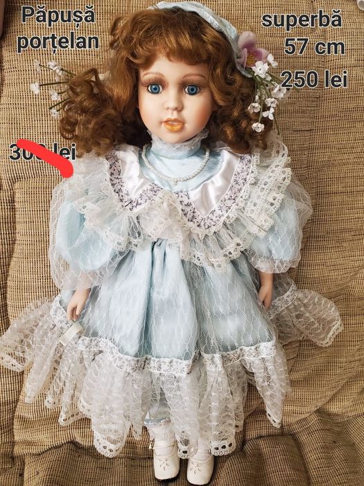 Păpuși mari porțelan