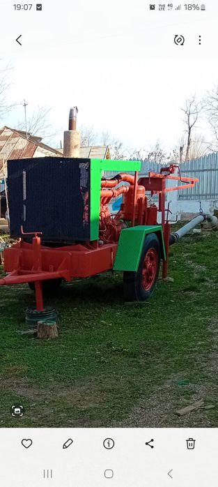 Motopompa  de mare debit și presiune aduse din italia