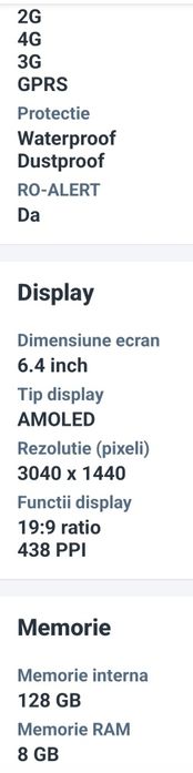 Samsung S10 PLUS , mem 128/8 ram