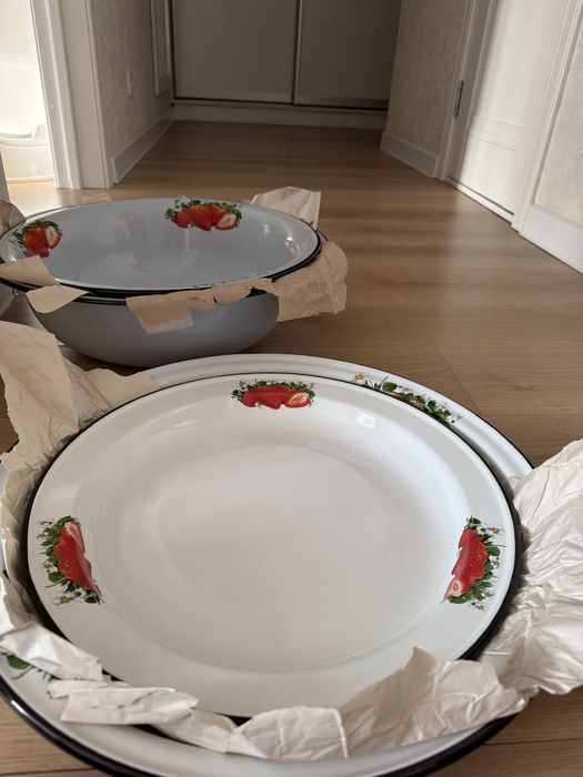 Эмаль таз для еды/леген