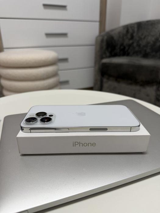 Iphone 14 pro max silver  bateria 100%  !