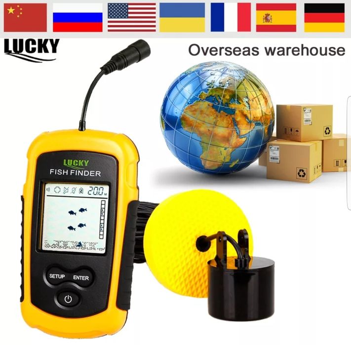 Сонар безжичен-Фишфайндер за риболов водоустойчиви лодка за захранка
