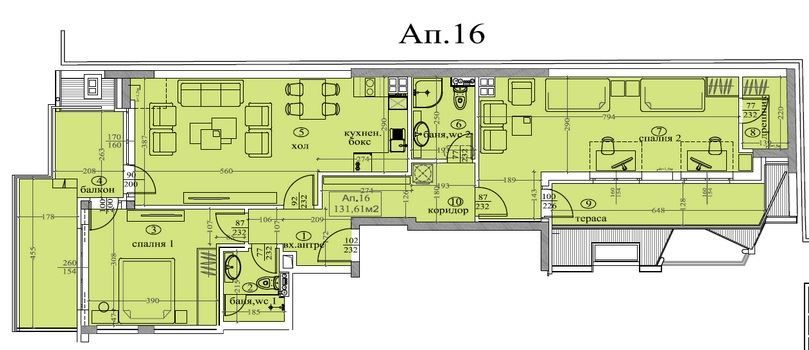 Продава се Тристаен апартамент в София, Белите брези - 154 кв.м за 3339 €/кв.м - Снимка #1