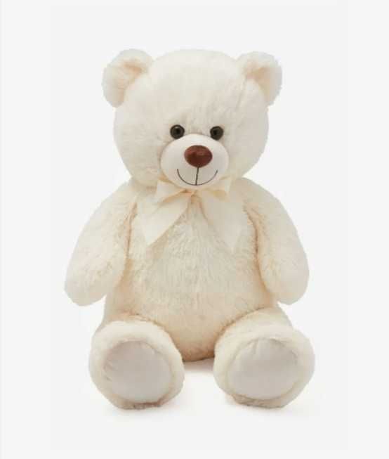 80 см! Голямо плюшено мече с панделка-2 цвята