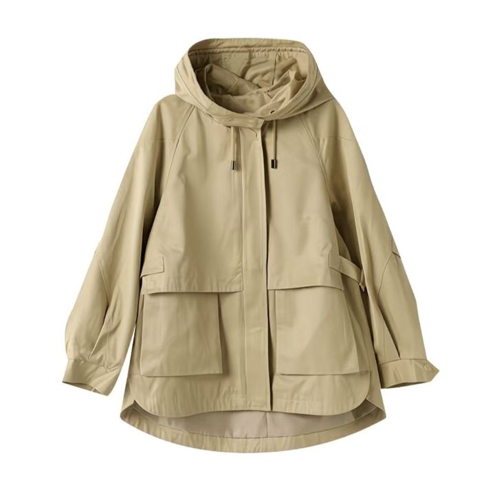 Укороченный тренч, оверсайз