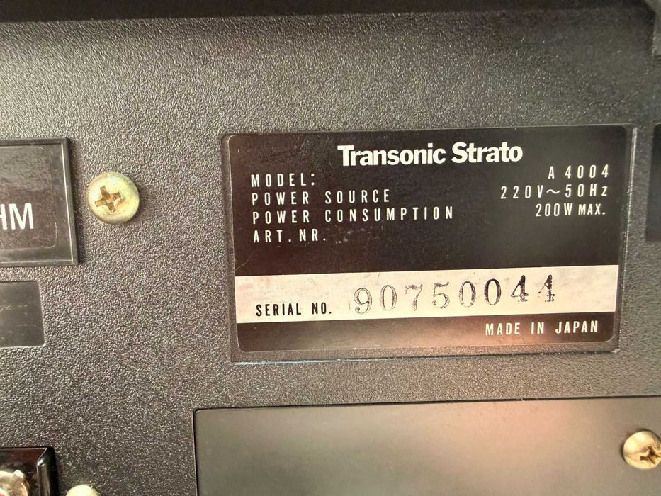 Transonic Strato amplificator stereo statie amplificare linie audio 4004 Deck, Tuner Amplificator Made in Japan
