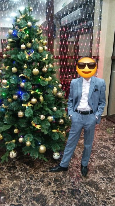 Костюм тройка серого цвета