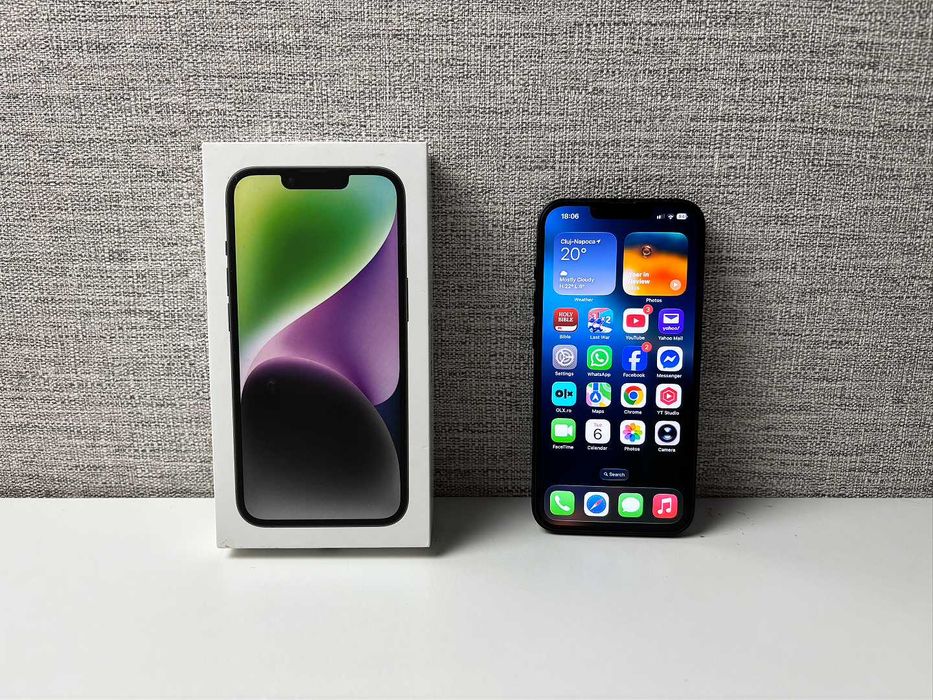 iPhone 14 Midnight 128 Gb 5G stare foarte buna la cutie