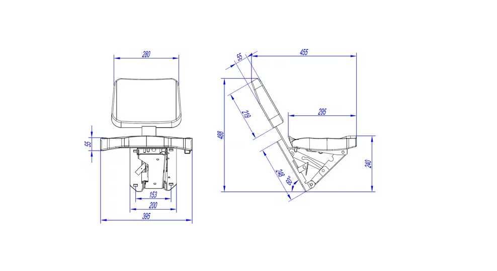 Scaun pasager pentru tractor John Deere, Case, Fiat, Valtra, Fendt