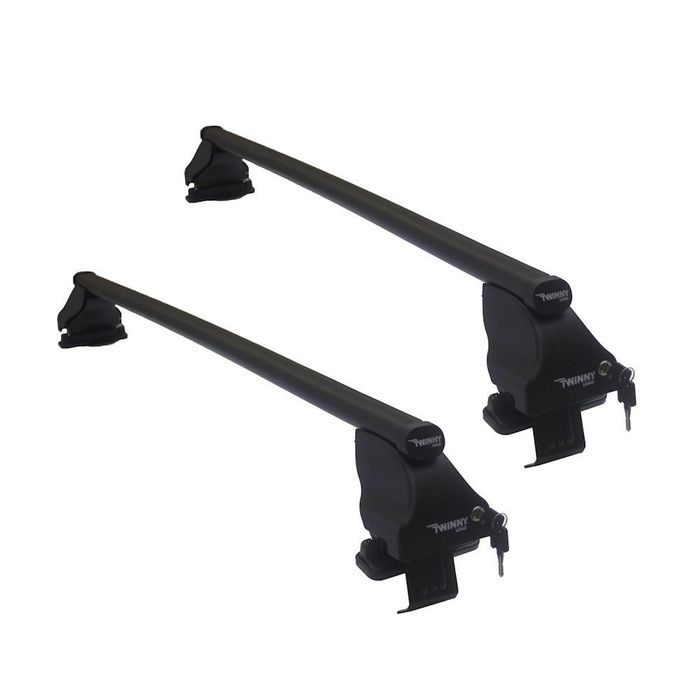 Set bare transversale portbagaj din otel marca Twinny Load TL S49, kit complet cu bare, suporti si antifurt cu cheie, Audi A3 Sportback 8va 2012- 5 Usi, Fara bare longitudinale