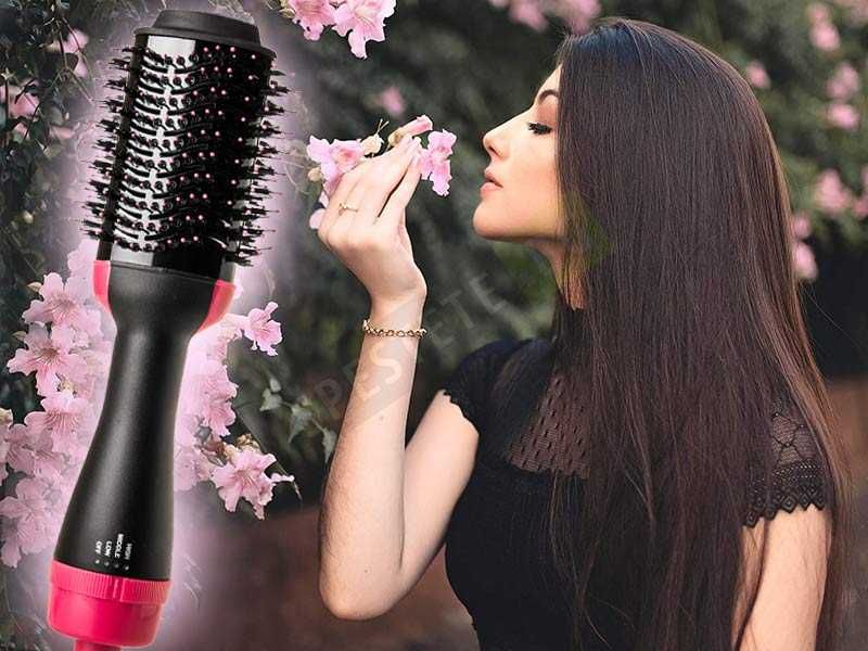 3 в 1 Електрическа четка,сешоар,преса за коса,сушене,изправяне,къдрене