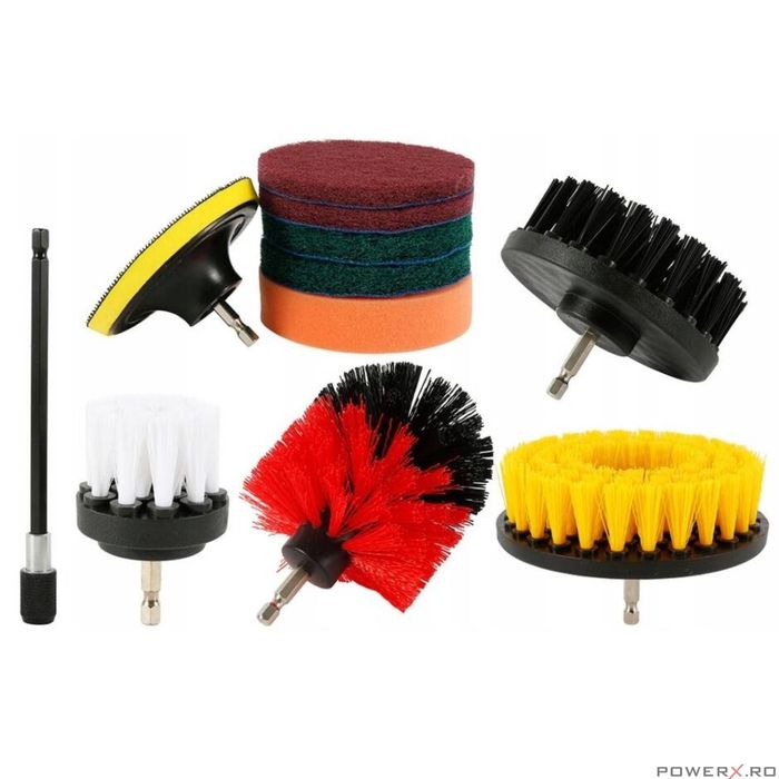 Set perii pentru curatare, 1/4" 11 piese, Verke