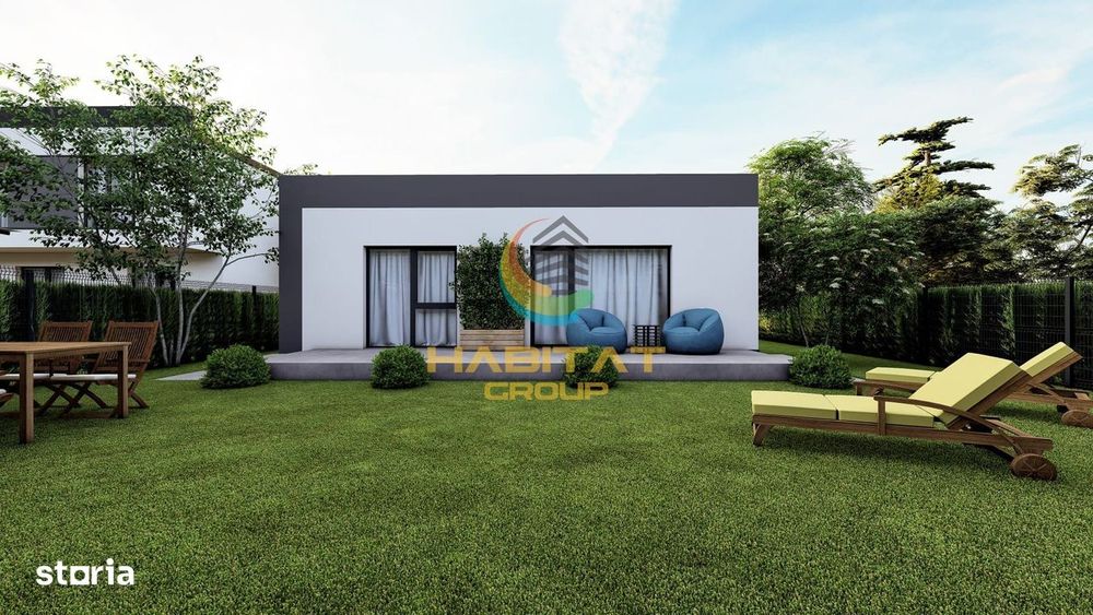 Casă parter 4 camere | 90 mp | Teren 415 mp | STB în complex