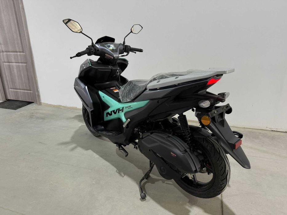 Scuter Breckner NVH 125 CU PERMIS pe benzina CIV inclus gri-turcoaz