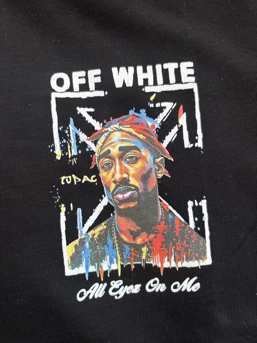 Tricou Off-White Tupac All Eyez On Me – Nou cu Etichetă