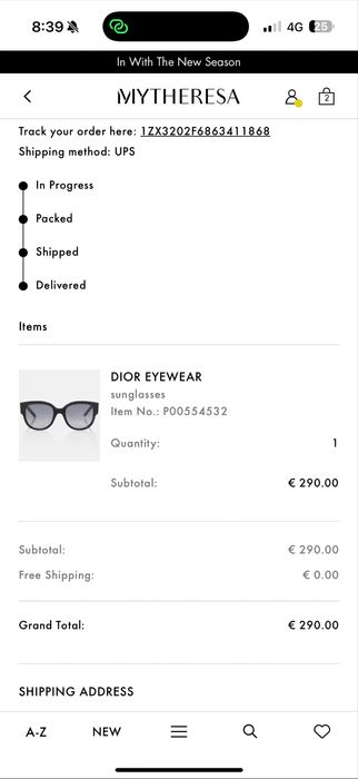 Sunglasses DIOR очила