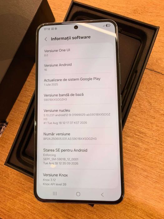 Samsung Galaxy S22 5G 128GB 8GB RAM | Dual SIM | Cutie | Garanție 24 Luni