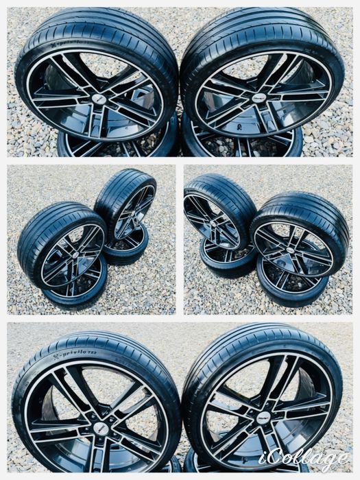 Vând Jante de Vw R-line Originale 5x112 pe 19 cu cauciucuri de Vara 235/35/19