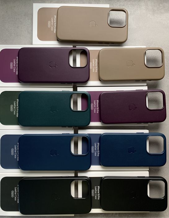 Huse piele Magsafe pentru iPhone 17, 16 & 15 Max/Pro/Plus