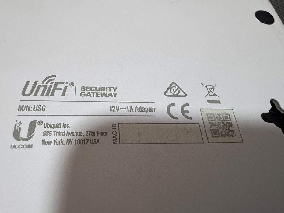 Ubiquiti Unifi Security Gateway USG