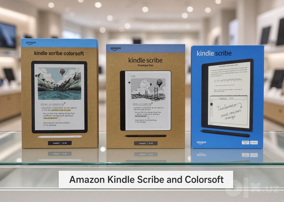 Электронная книга Amazon Kindle Scribe, Paperwhite, Colorsoft, Basic