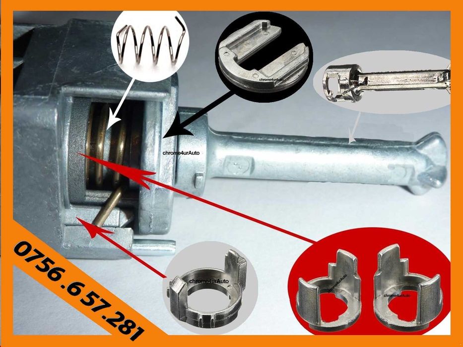 Set reparatie incuietoare yala butuc usa BMW seria 3 E46 E90 X3 X5 E60