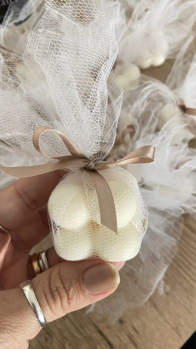 Set de 50 marturii bubble din ceara de soia - gata de oferit