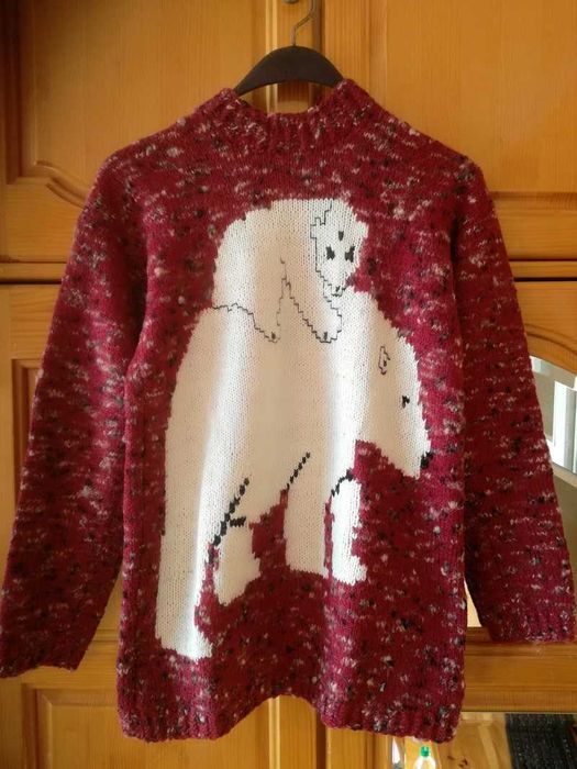 Нов пуловер за момиче, ръст 129-134 см