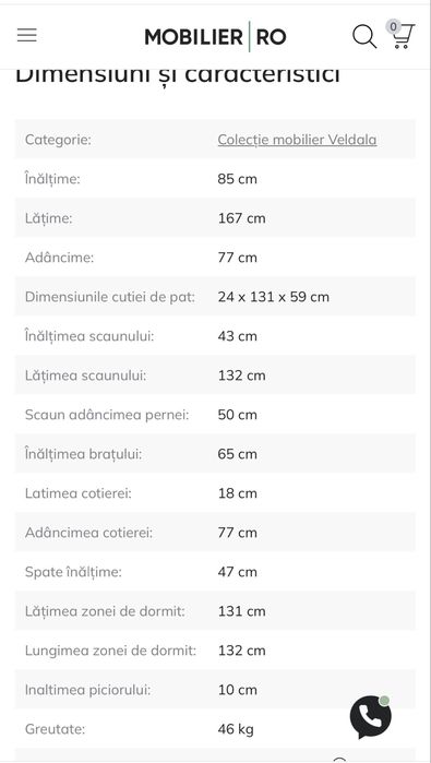 Canapea cu lada