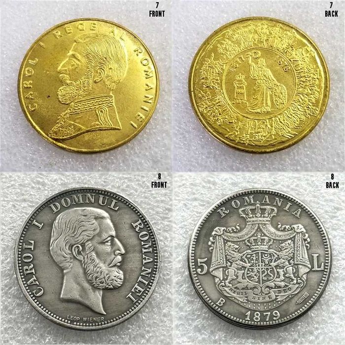 Moneda comemorativa Romania perioada 1868-1941 Replici