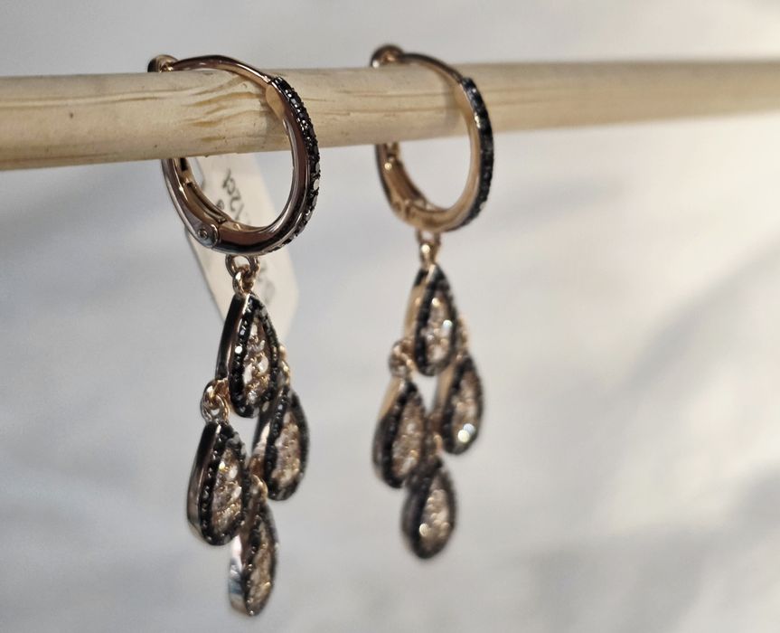 Красивы  серьги  с утонченным дизайном