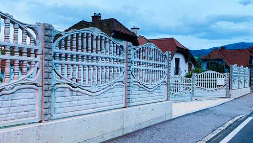 Gard si stalpi din betorn armat prefabricate - spalieri imprejmuire