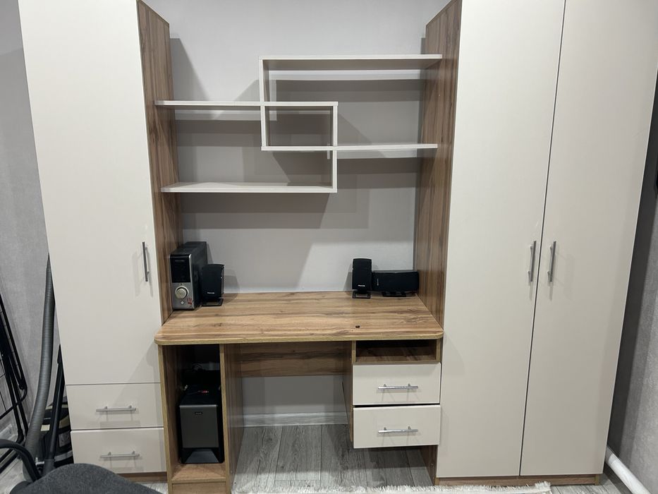 Детский шкаф с кроватью для двоих