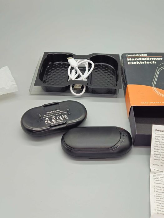 Електрически джобен нагревател за ръце комплект 2 броя, USB зареждане