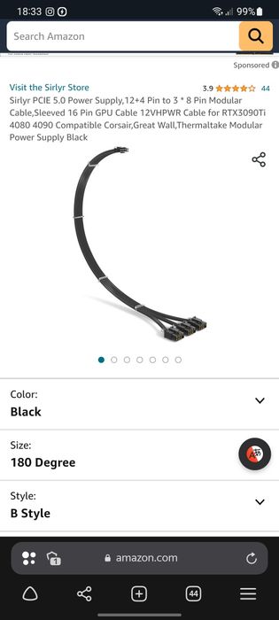 Американские провода для ПК модульного блока питания и видеокарты