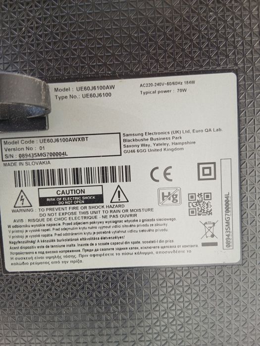 samsung ue60j6100aw