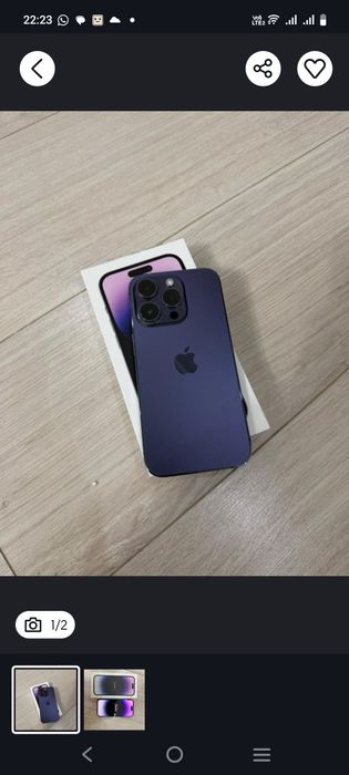 Айфон 14 про фиолетовый