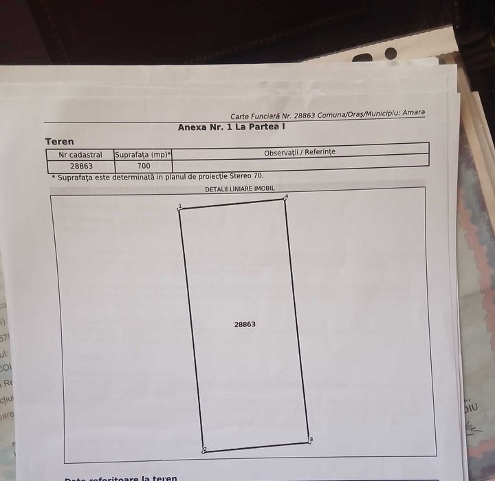 Vand teren intravilan Amara drumul fermei