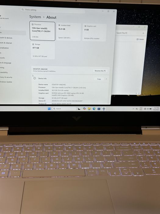 Laptop Gaming HP Victus 15 | Intel i7-13620H | 16GB RAM  DDR5 | RTX 5060 | SSD 512GB | NOU 1 ciclu incarcare !
